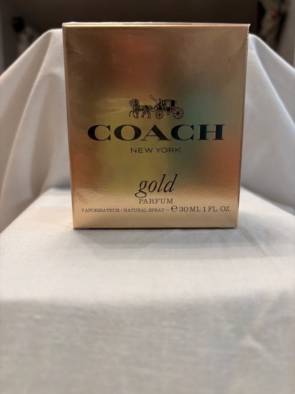 Coach New York gold Parfum Natural Spray 30ML/1 Fl. Oz. (Brand New In Box)